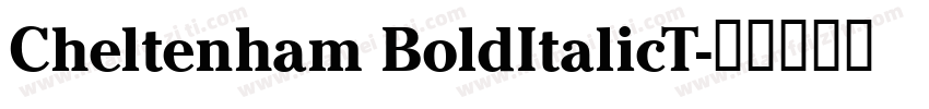 Cheltenham BoldItalicT字体转换